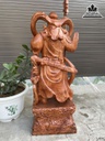 Tượng Quan Công Gỗ Hương Cao 80 Ngang 31 Sâu 21 (cm) 1