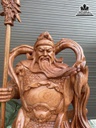 Tượng Quan Công Gỗ Hương Cao 80 Ngang 31 Sâu 21 (cm) 2