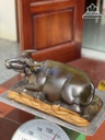 Tượng Trâu Gỗ Mun Hoa Cao 18 Ngang 40 Sâu 20 (cm) 1