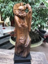 Tượng Đạt Ma Sư Tổ Giáo Hóa Gỗ Bách Xanh Cao 76 Ngang 25 Sâu 20 (cm) 2