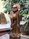 Tượng Đạt Ma Sư Tổ Giáo Hóa Gỗ Bách Xanh Cao 91 Ngang 30 Sâu 25 (cm) 1