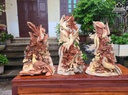 Tượng Song Điểu Uyên Ương Gỗ Hương Việt Cao 61 Ngang 38 Sâu 22 (cm) 0