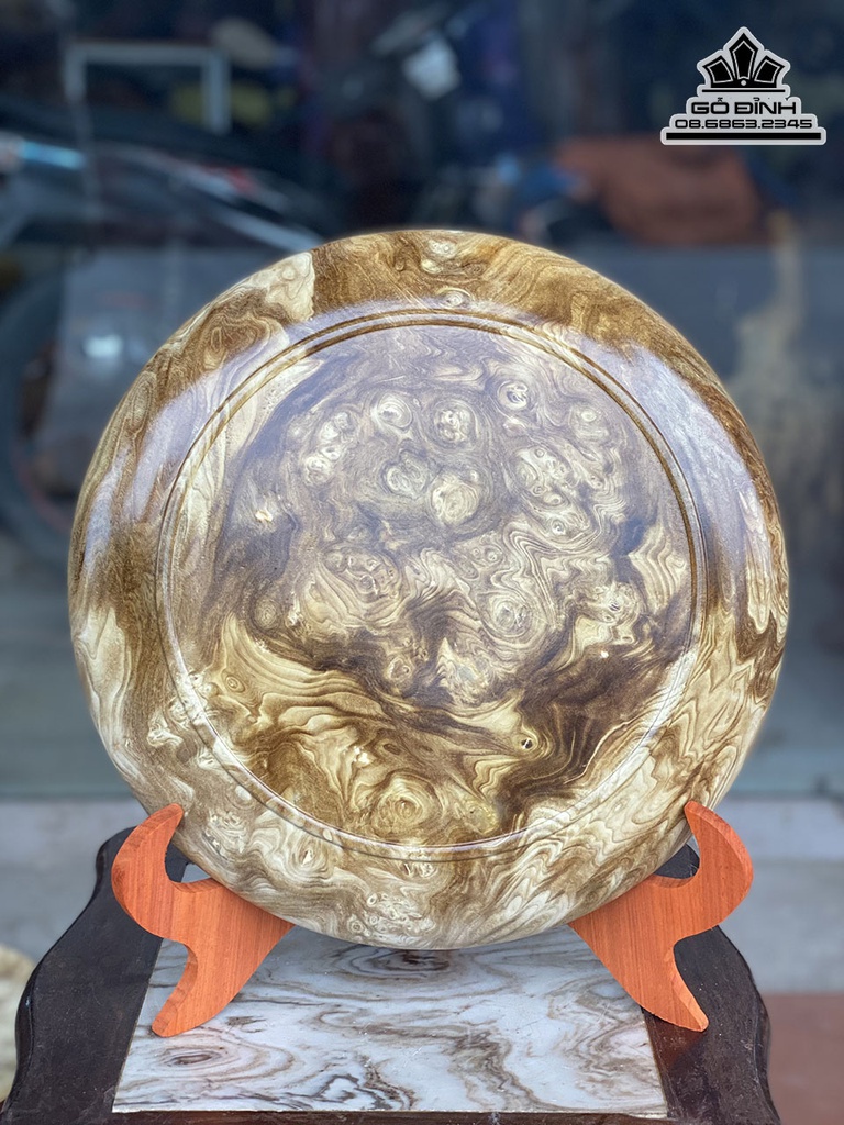 Đĩa Gỗ Nu Nghiến Cao  Đường Kính 35.5 Dày 3.5 (cm) 0