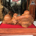 Tượng Phật Di Lặc Gỗ hương Việt Cao 25 Ngang 52 Sâu 25 (cm) 1