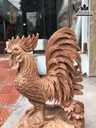 Tượng Gà Trống Gỗ Hương Việt Cao 42 Ngang 26 Sâu 19 (cm) 0
