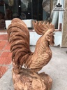 Tượng Gà Trống Gỗ Hương Việt Cao 42 Ngang 26 Sâu 19 (cm) 1
