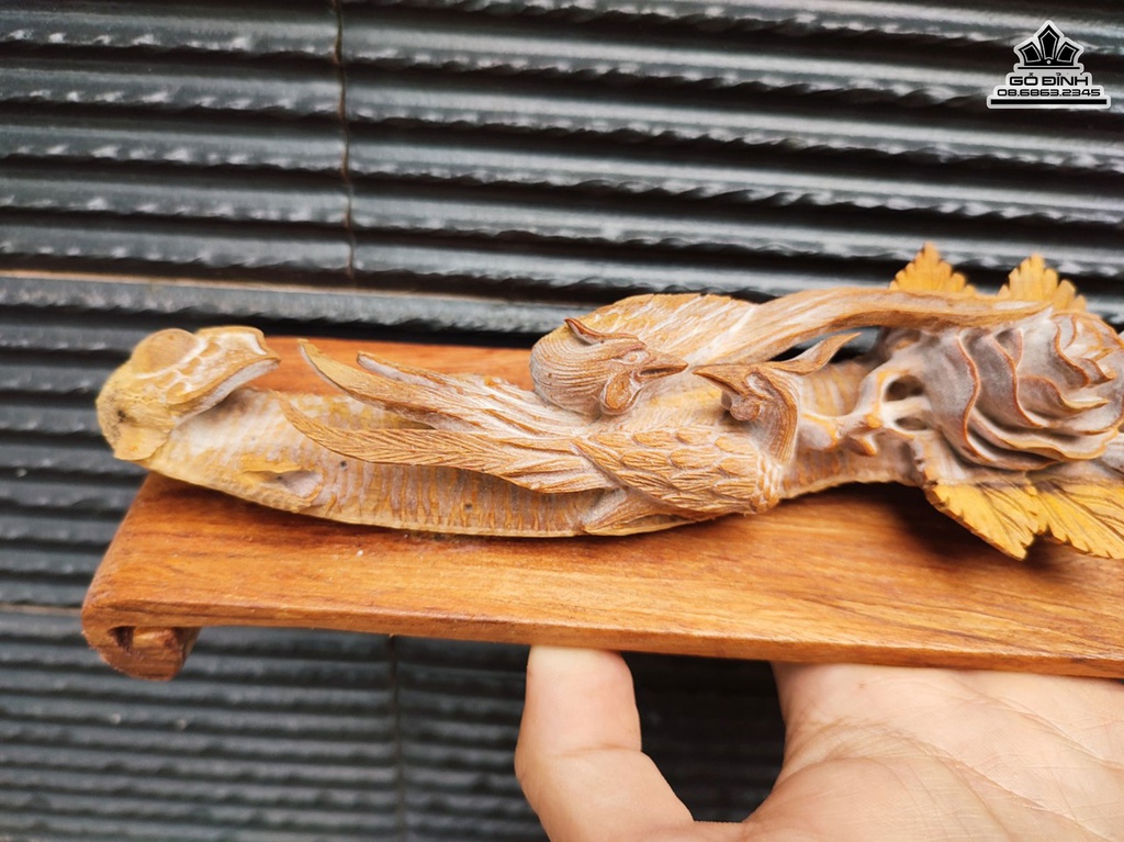 Cầu Như ý Gỗ Hoàng Đàn Cao 7 Ngang 30 Sâu 6 (cm) 0