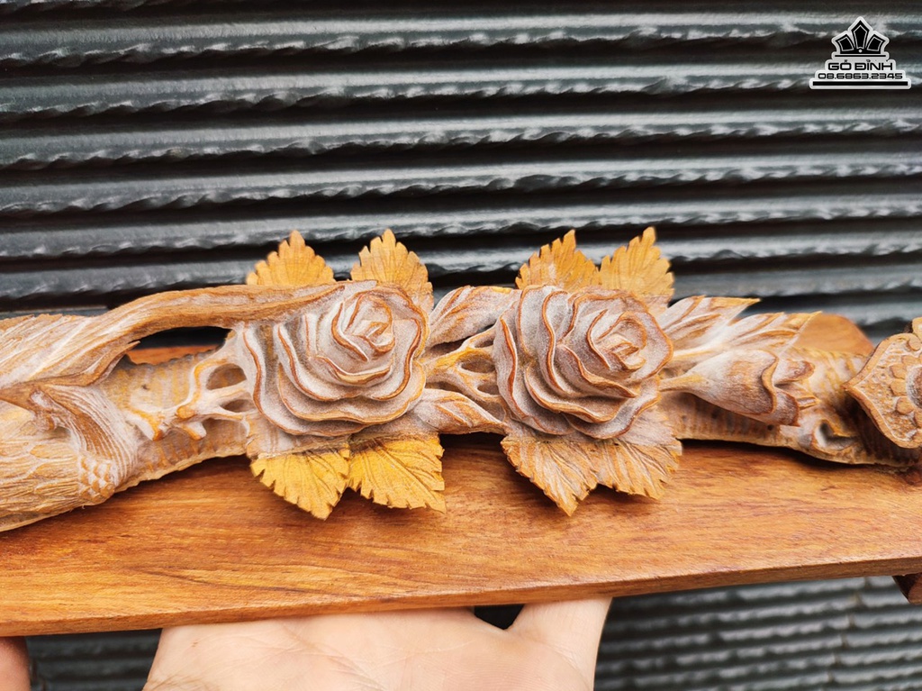 Cầu Như ý Gỗ Hoàng Đàn Cao 7 Ngang 30 Sâu 6 (cm) 2