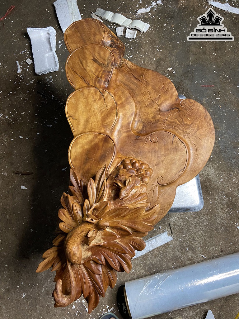 Khay Trà Gỗ Ngọc Am Cao 20 Ngang 72 Sâu 38 (cm) 1