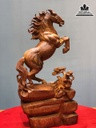 Tượng Ngựa Phong Thủy (Nhất Mã) Gỗ Ngọc Am Cao 69 Ngang 45 Sâu 23 (cm)