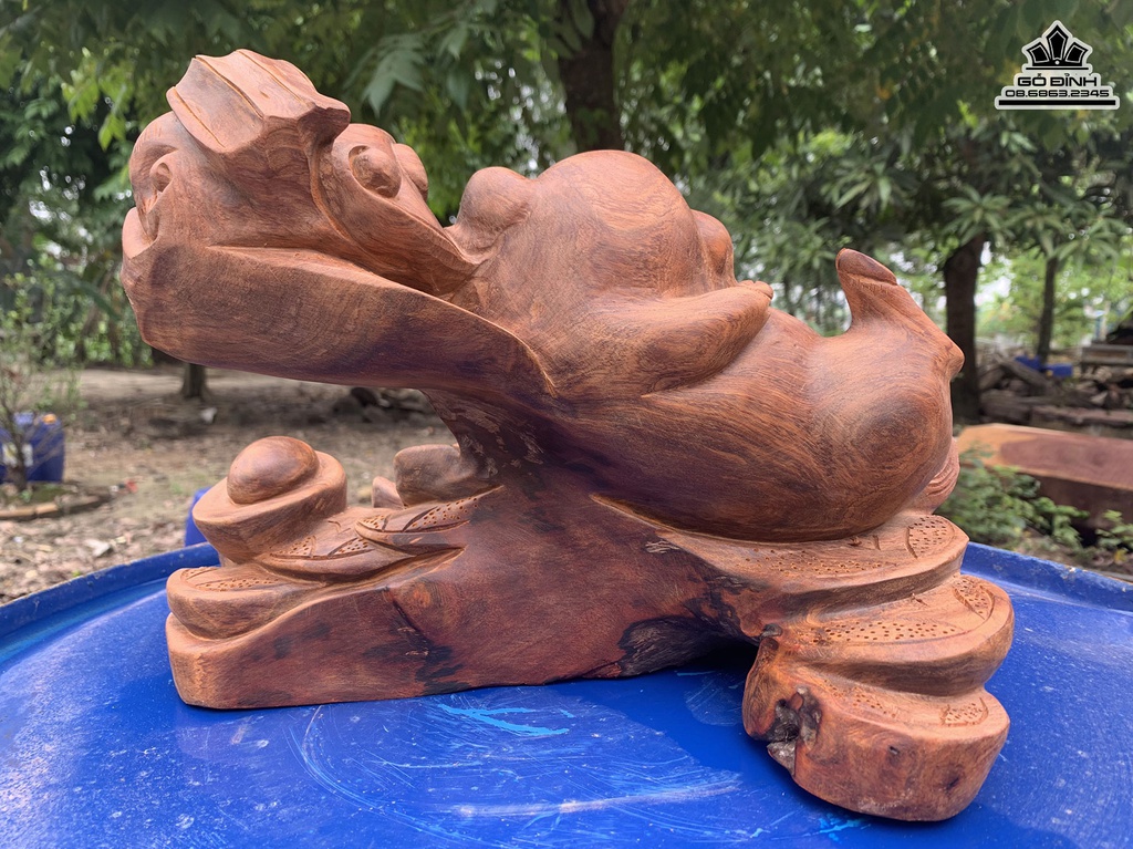 Tượng Heo Gỗ Hương Việt Cao 24 Ngang 32 Sâu 18 (cm) 1