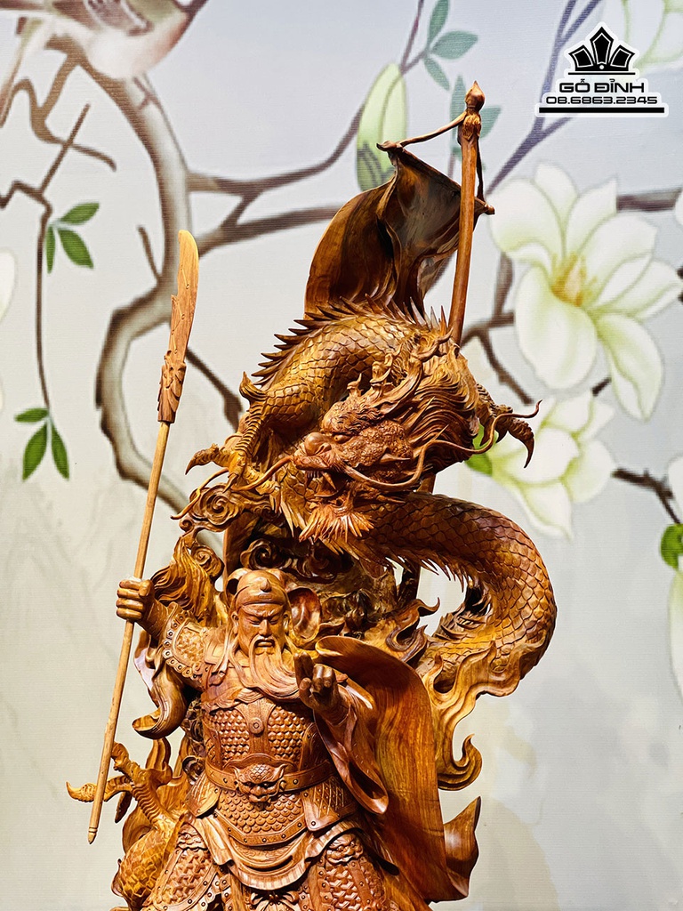 Tượng Quan Công Hàng Long Gỗ Hương Việt Cao 205 Ngang 75 Sâu 70 (cm) 1