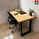 Bàn Làm Việc Gỗ Ash Ghép Cao 75 Dài 120 Rộng 60 Mặt Dày 4 (cm) 0
