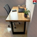 Bàn Làm Việc Gỗ Ash Ghép Cao 75 Dài 120 Rộng 60 Mặt Dày 4 (cm)1