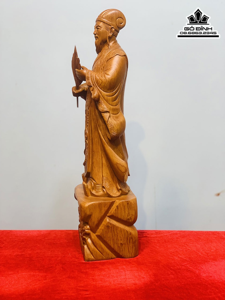 Tượng Gia Cát Lương (Không Minh) Cao 61 Ngang 20 Sâu 15 (cm) 2