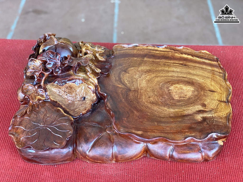 Khay Trà Gỗ Hương Việt Cao 15 Ngang 50 Rộng 35 (cm) 1