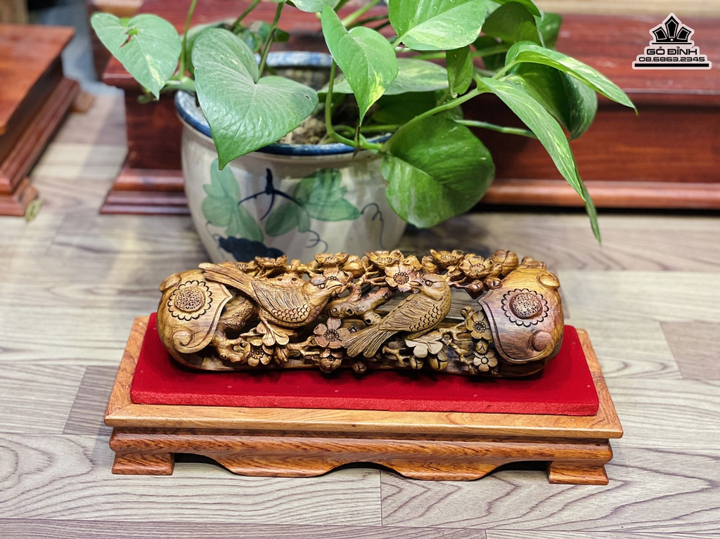 Cầu Như Ý Gỗ Sưa  Cao 30 Ngang 10 Sâu 9 (cm) 0