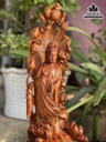 Tượng Phật Bà Quan Âm Gỗ Sưa Cao 60 Ngang 25 Sâu 22 (cm) 4