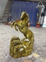 Tượng Ngựa Phong Thủy (Nhất Mã) Gỗ Mun Cao 50 Ngang 29 Sâu 9 (cm)