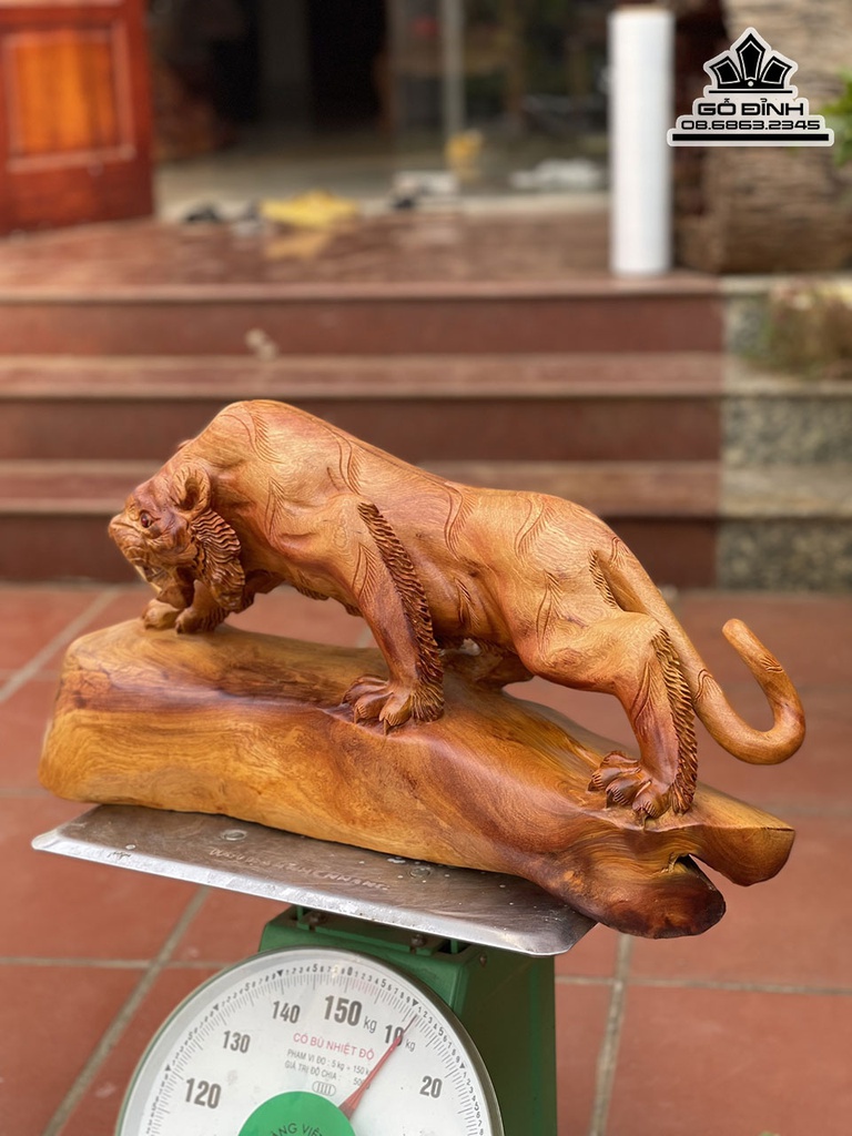 Tượng Hổ Gỗ Hương Việt Cao 32 Ngang 63 Sâu 18 (cm) 1