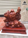 Tượng Phật Di Lặc Nhị Phúc Gỗ Hương Việt Cao 44 Ngang 47 Sâu 32 (cm) 1