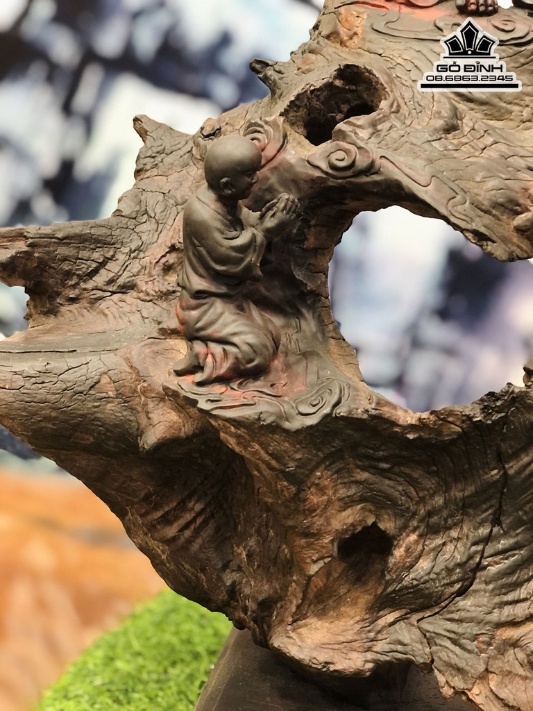 Tượng Phật Bà Quan Âm Gỗ Trắc Cao 76 Ngang 52 Sâu 32 (cm) 4