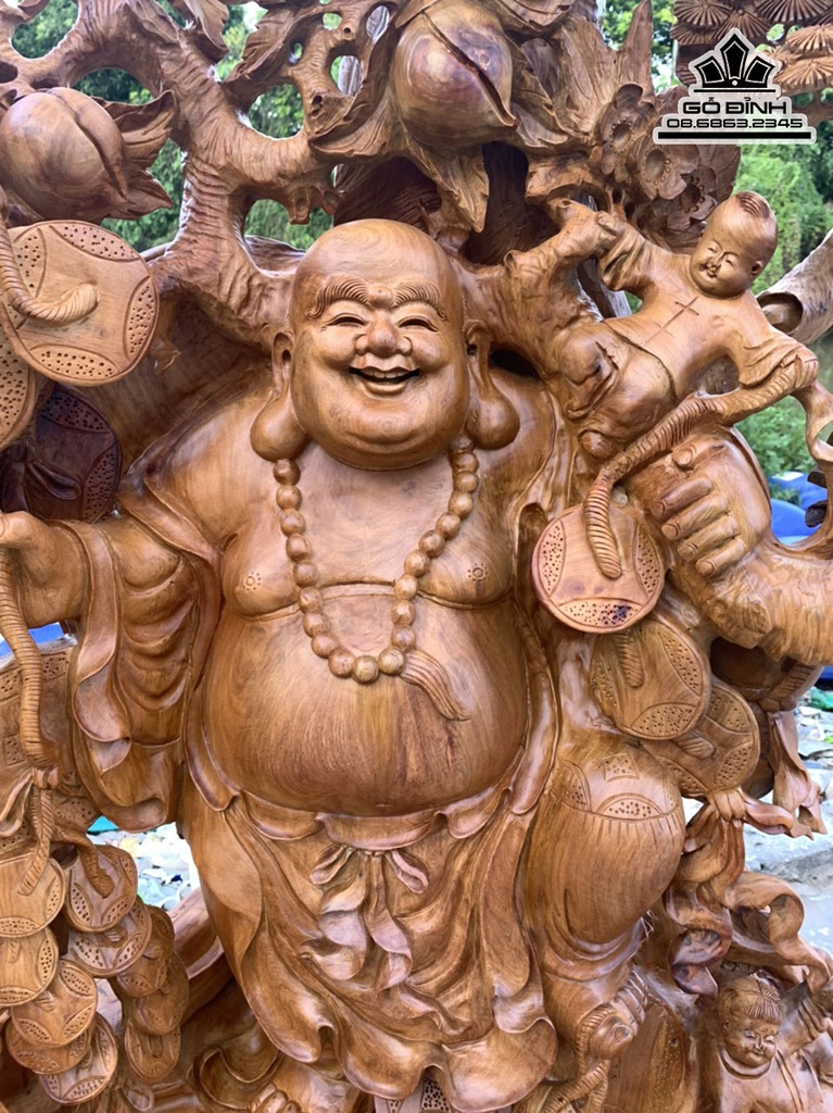Tượng Cụ Di Lặc Ngũ Phúc Cả Kỷ Cao 215 Rộng 112 Sâu 62 (cm) 2