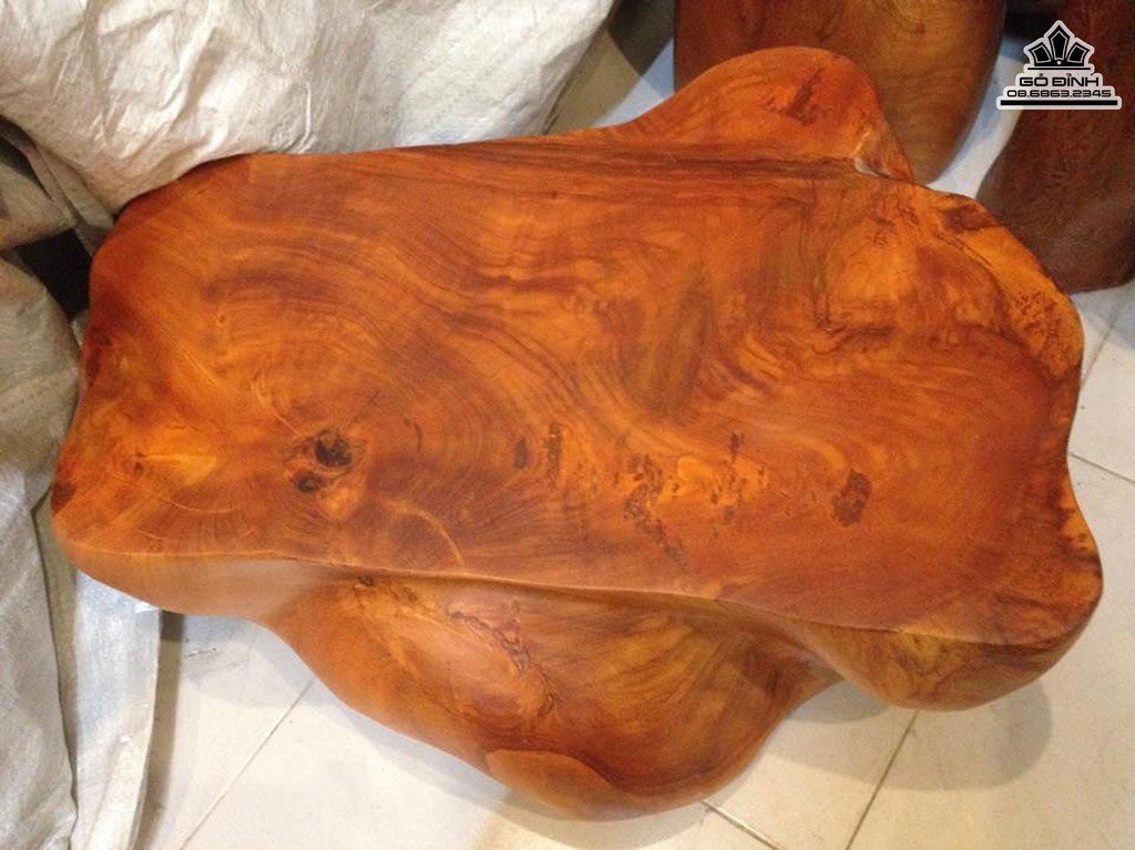 Bàn Đôn  Đại Gỗ Gõ Đỏ Cao 25 Mặt 65-47 (cm) DC145 0