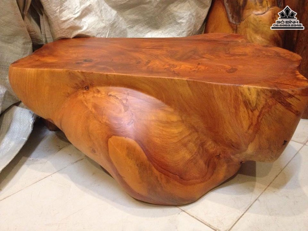 Bàn Đôn  Đại Gỗ Gõ Đỏ Cao 25 Mặt 65-47 (cm) DC145 3