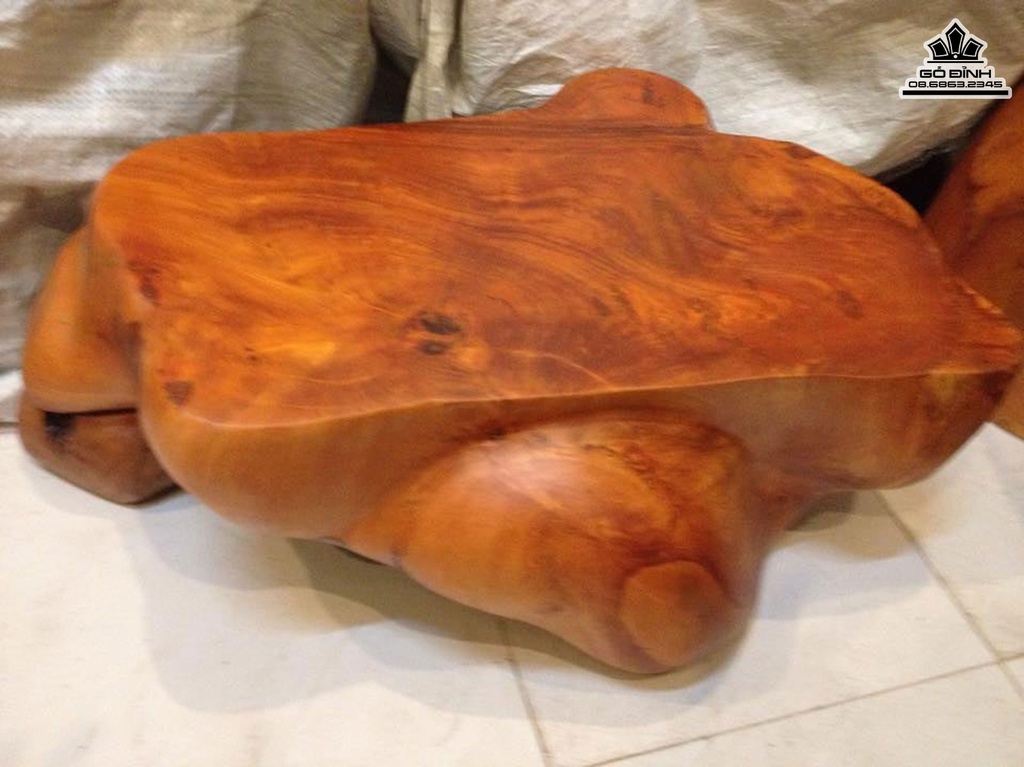 Bàn Đôn  Đại Gỗ Gõ Đỏ Cao 25 Mặt 65-47 (cm) DC145 8
