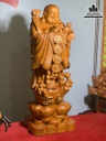 Tượng Di Lặc Gỗ Hương Cao 81 Ngang 30 Sâu 25 (cm) 2