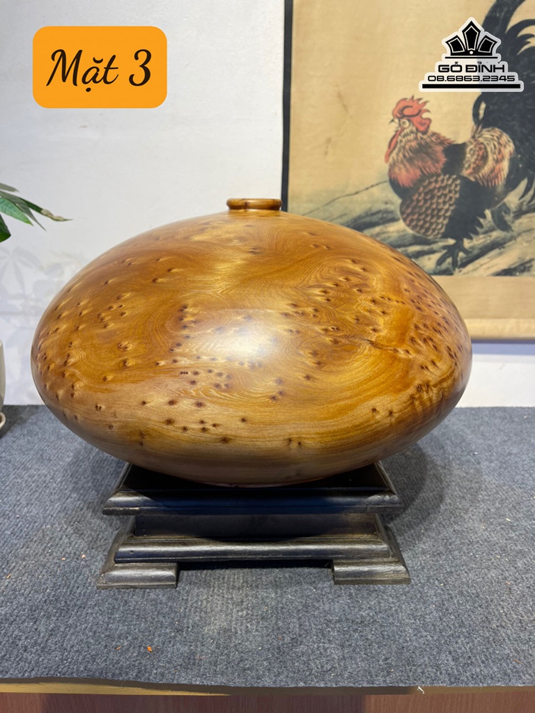 Bình Phúc Quý Gỗ Ngọc Am Cao Cả Kỷ 31 Đường Kính 40 (cm) 0