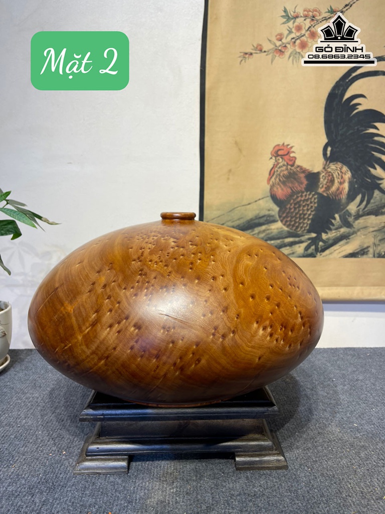 Bình Phúc Quý Gỗ Ngọc Am Cao Cả Kỷ 31 Đường Kính 40 (cm) 2