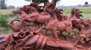 Tượng Ngựa Phong Thủy Gỗ Sụn Hương Liền Khối 100 Cao 48 Sâu 26 Ngang 120 (cm) 0