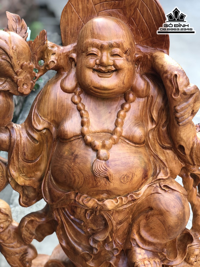 Tượng Di Lặc Gỗ Hương Việt Cao 67 Ngang 43 Sâu 25 (cm) 1