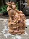 Tượng Phật Di Lặc Tam Phúc Gỗ Ngọc Am Cao 38 Ngang 55 Sau 23 (cm) 1