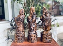 Tượng Phúc Lộc Thọ (TamĐa) Gỗ Cẩm Lai Nguyên Khối Cao 30 Ngang 10 Sâu 10 (cm) 1