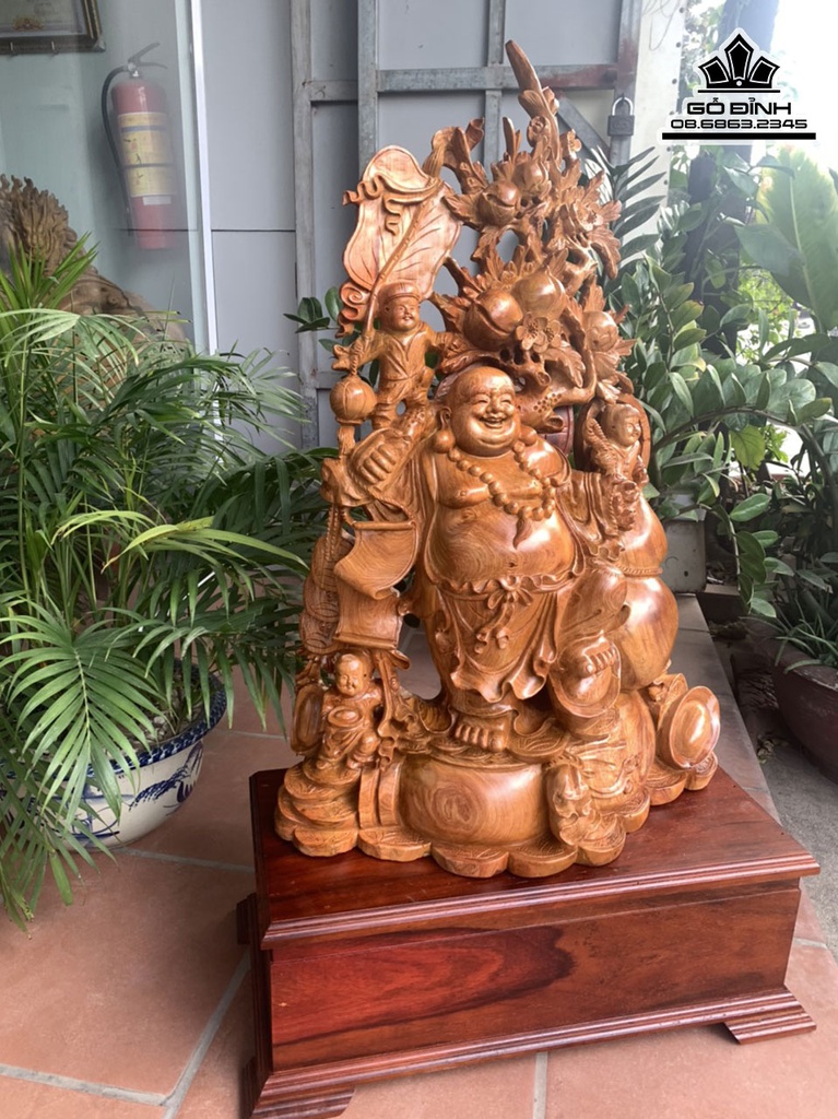 Tượng Phật Di Lặc Tam Phúc Cao Cả Kỷ 116 Rộng 60 Sâu 26 (cm) 2