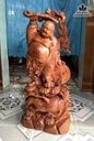 Tượng Phật Di Lặc Gỗ Hương Cao 80 Ngang 34 Sâu 15 (cm) 2