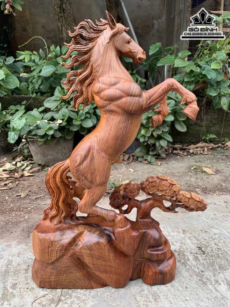 Tượng Chó Phong Thủy Gỗ Hương Việt Cao 33 Ngang 25 Sâu 23 (cm)4