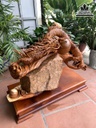 Tượng Rồng ( Nhất Long Vờn Ngọc ) Gỗ Hương Việt Cao Cả Kỷ 56 Ngang 65 Sâu 27 (cm) 1