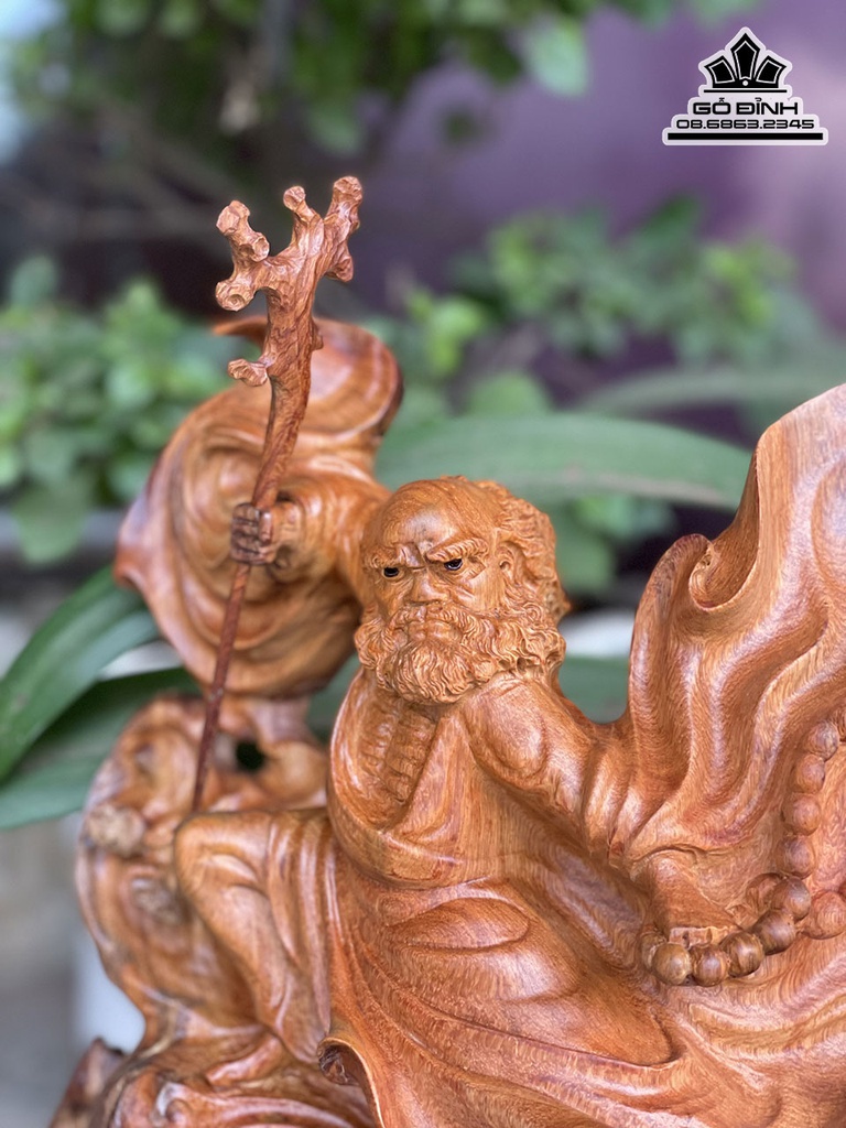 Tượng Gà Trống Gỗ Trắc Cao 121 Ngangg 65 Sâu 38 (cm)4