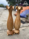 Cặp Lục Bình Gỗ Ngọc Am Cao 35 Đường Kính 9 (cm) 1