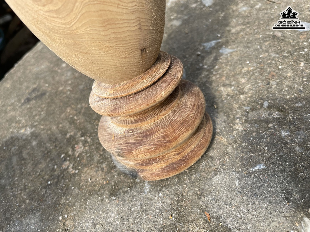 Cặp Lục Bình Gỗ Ngọc Am Cao 31 Đường Kính 11 (cm) 4