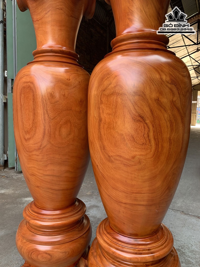 Cặp Lục Bình Gỗ Hương Cao 170 Đường Kính 48 (cm) 1