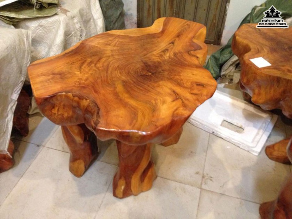 Bàn Trà Gỗ Cà Te Gõ Đỏ Cao 55 Mặt 78-57 (cm)DC162 2