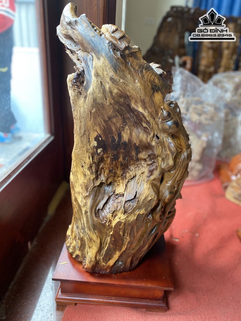 Tượng Cụ Thọ Gỗ Bách Xanh Cao 61 Ngang 33 Sâu 31 (cm) 0