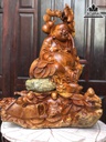 Tương Phật Di Lặc Tam Phúc Gỗ Hương Việt Cao 86 Ngang 62 Sâu 66 (cm) 3