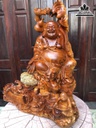 Tương Phật Di Lặc Tam Phúc Gỗ Hương Việt Cao 86 Ngang 62 Sâu 66 (cm) 5