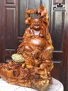 Tương Phật Di Lặc Tam Phúc Gỗ Hương Việt Cao 86 Ngang 62 Sâu 66 (cm)6